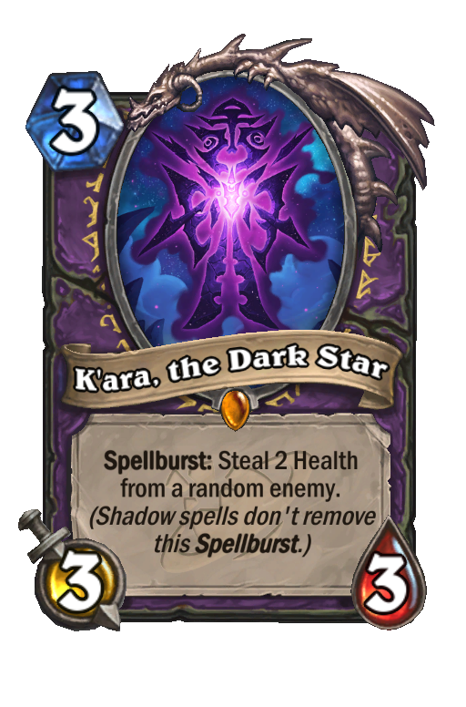 K'ara, the Dark Star Hearthstone kártya