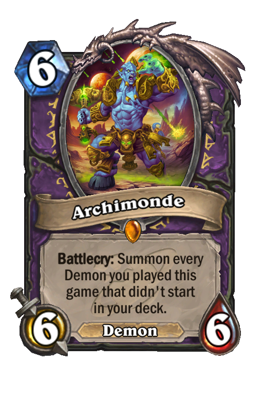 Archimonde Hearthstone kártya