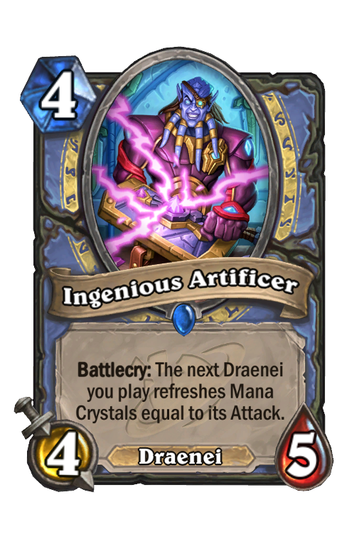 Ingenious Artificer Hearthstone kártya