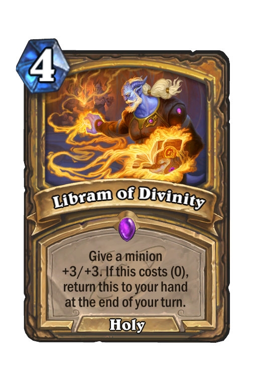 Libram of Divinity Hearthstone kártya