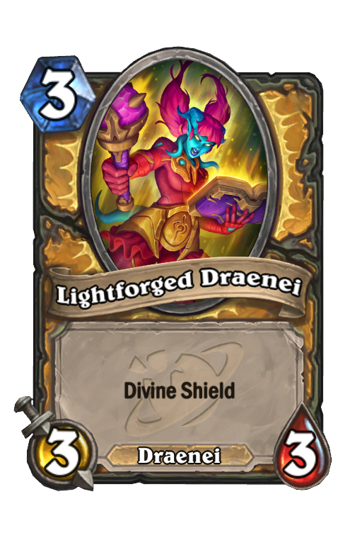 Lightforged Draenei Hearthstone kártya