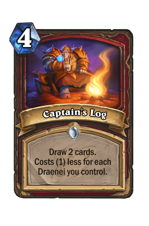 Captain's Log Hearthstone kártya