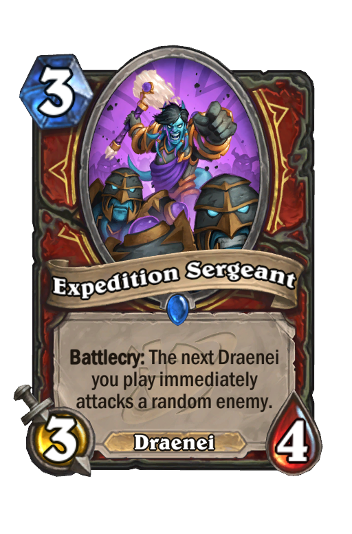 Expedition Sergeant Hearthstone kártya