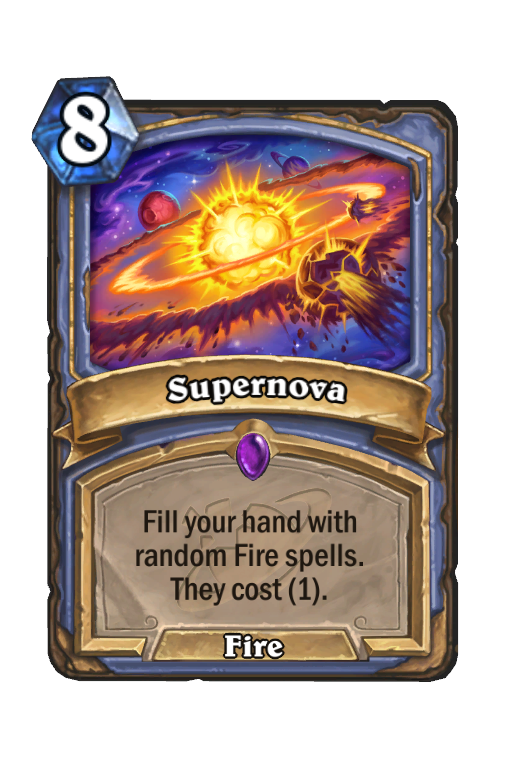 Supernova Hearthstone kártya