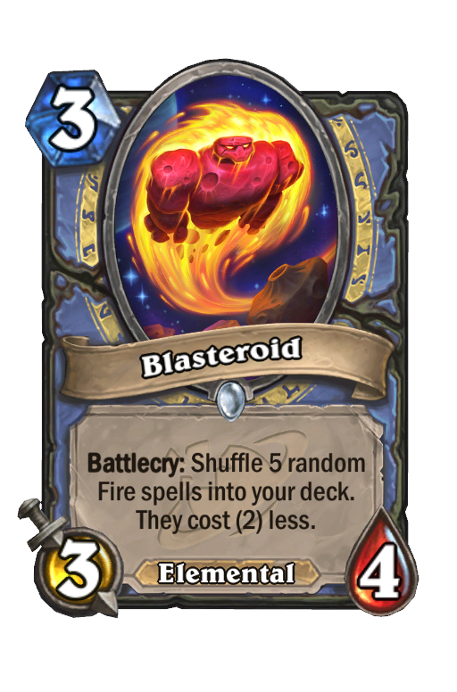 Blasteroid Hearthstone kártya