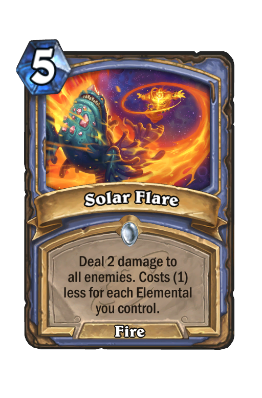 Solar Flare Hearthstone kártya