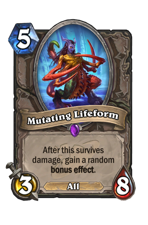 Mutating Lifeform Hearthstone kártya