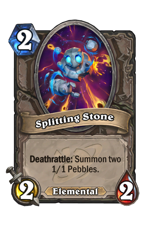 Splitting Stone Hearthstone kártya