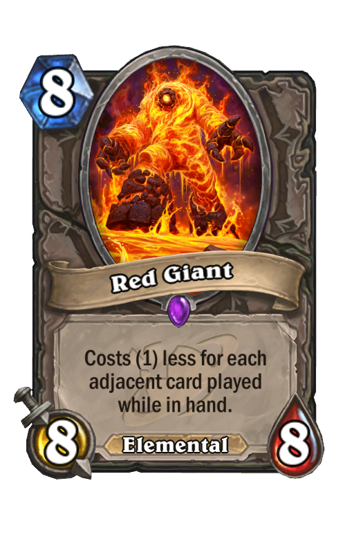 Red Giant Hearthstone kártya