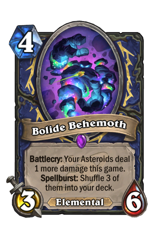 Bolide Behemoth Hearthstone kártya