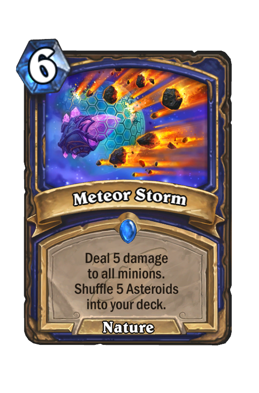 Meteor Storm Hearthstone kártya