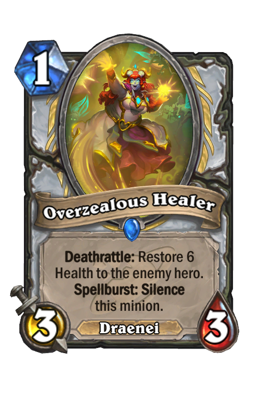 Overzealous Healer Hearthstone kártya