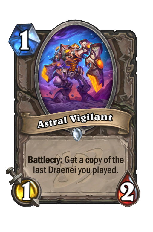 Astral Vigilant Hearthstone kártya