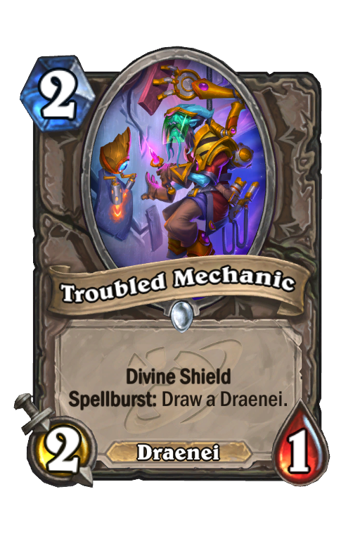 Troubled Mechanic Hearthstone kártya