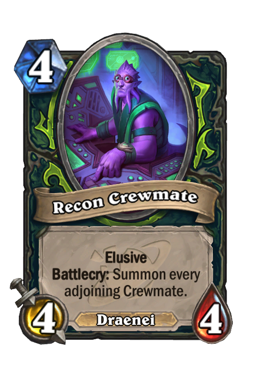 Recon Crewmate Hearthstone kártya