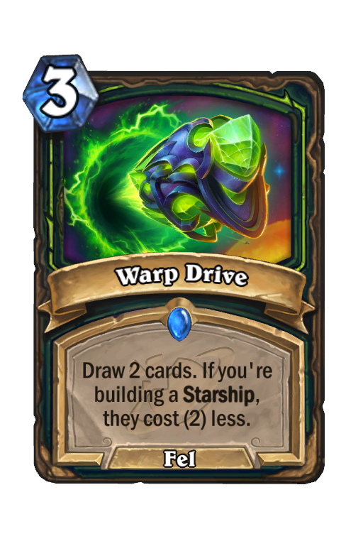 Warp Drive Hearthstone kártya