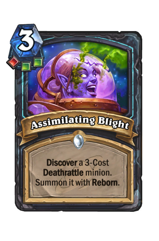 Assimilating Blight Hearthstone kártya