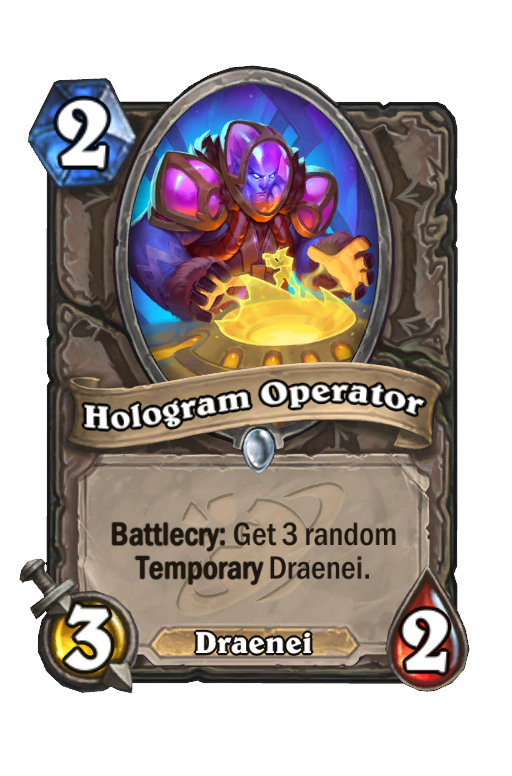 Hologram Operator Hearthstone kártya