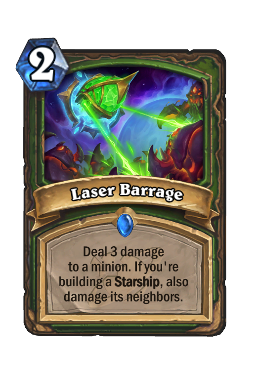 Laser Barrage Hearthstone kártya