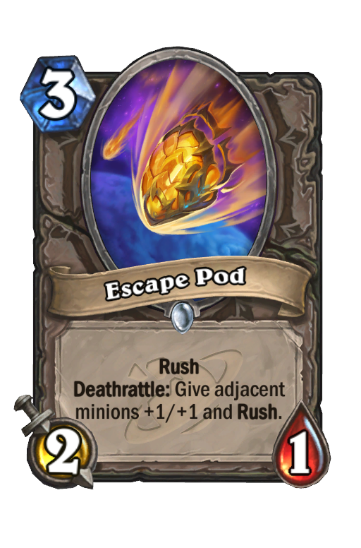 Escape Pod Hearthstone kártya