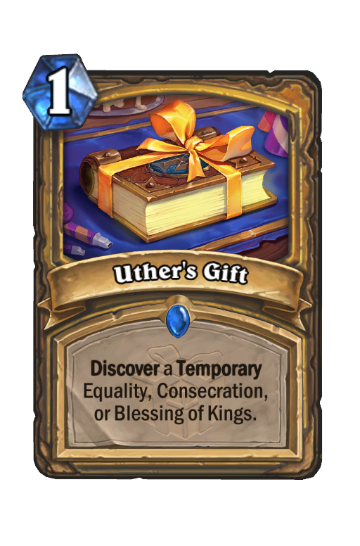Uther's Gift Hearthstone kártya
