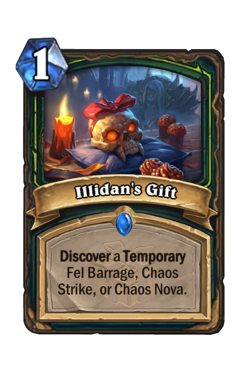Illidan's Gift Hearthstone kártya