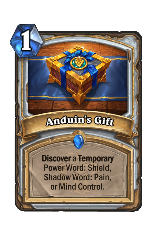 Anduin's Gift Hearthstone kártya