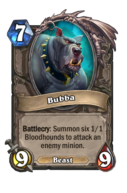 Bubba Hearthstone kártya
