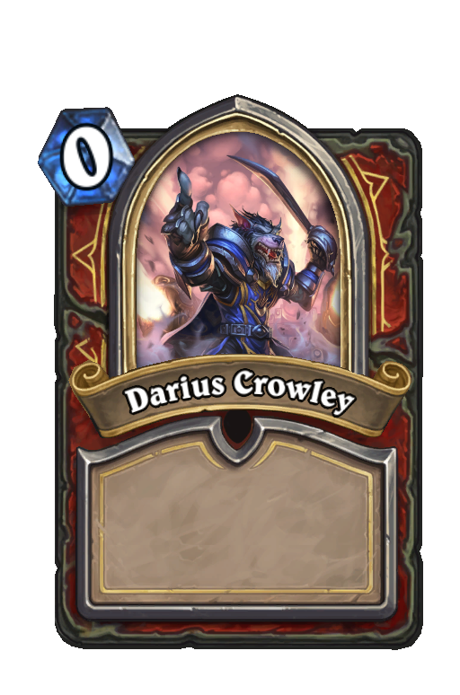 Darius Crowley Hearthstone kártya