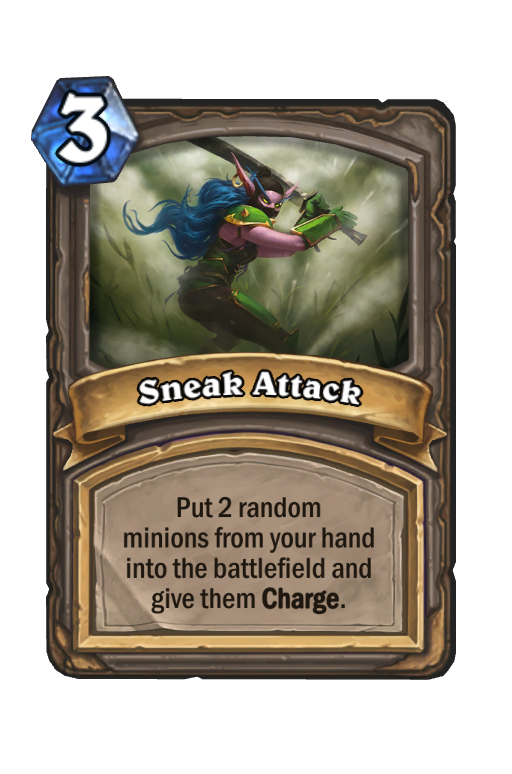 Sneak Attack Hearthstone kártya