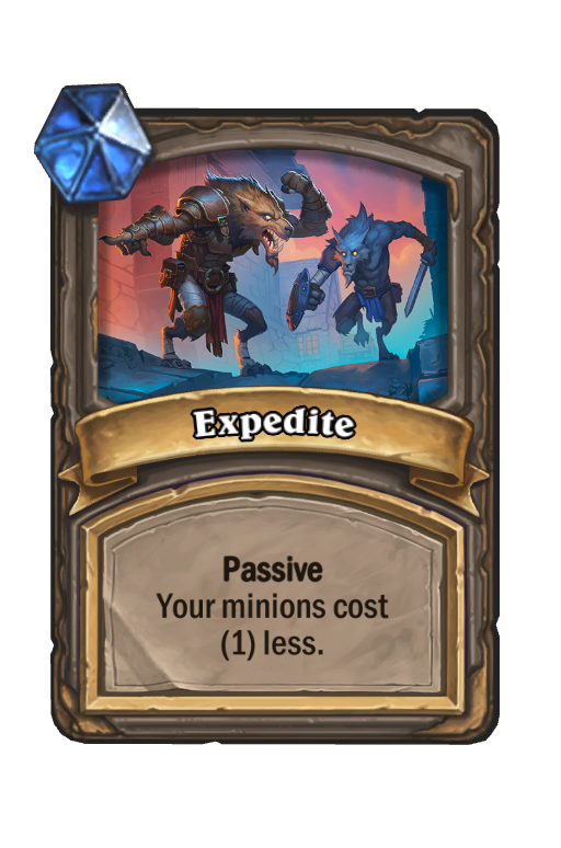 Expedite Hearthstone kártya