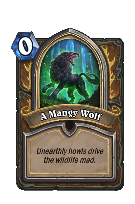 A Mangy Wolf Hearthstone kártya