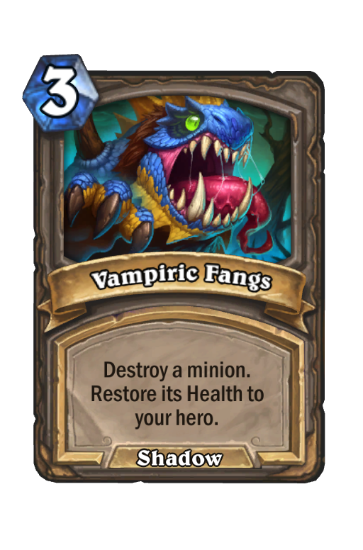 Vampiric Fangs Hearthstone kártya