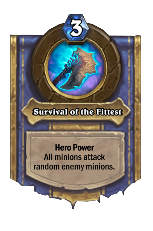 Survival of the Fittest Hearthstone kártya