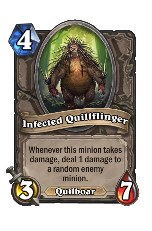 Infected Quillflinger Hearthstone kártya