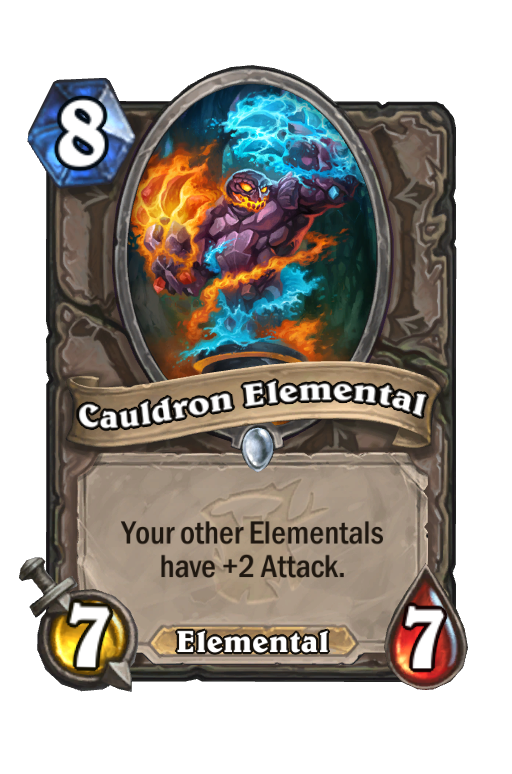 Cauldron Elemental Hearthstone kártya