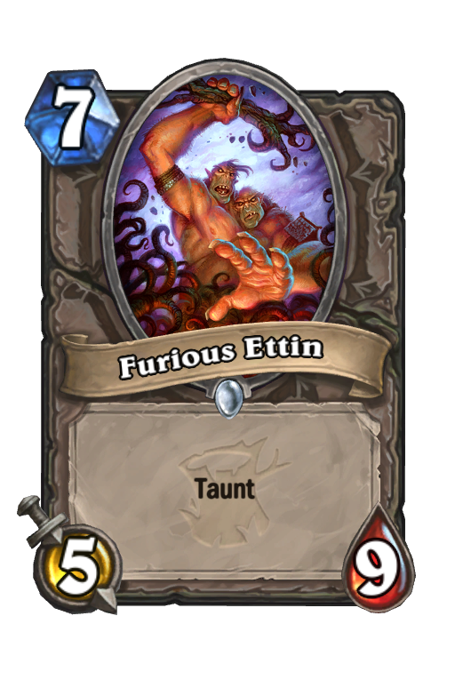 Furious Ettin Hearthstone kártya