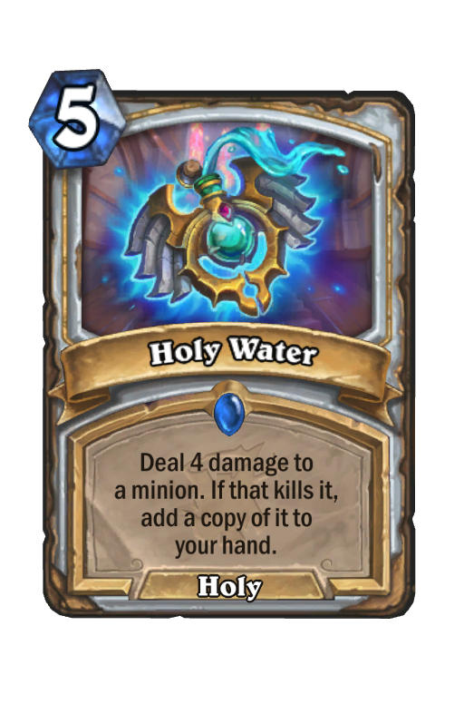Holy Water Hearthstone kártya