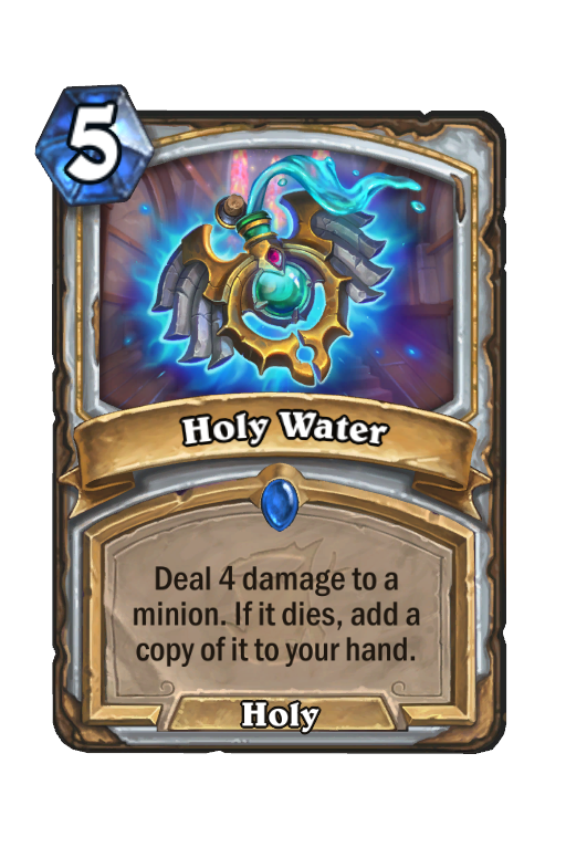 Holy Water Hearthstone kártya