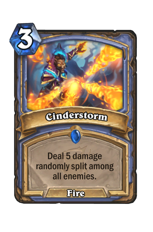 Cinderstorm Hearthstone kártya