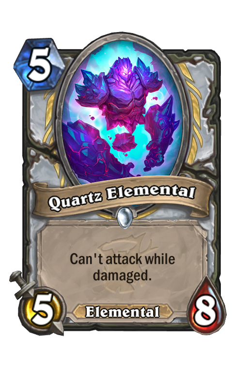 Quartz Elemental Hearthstone kártya