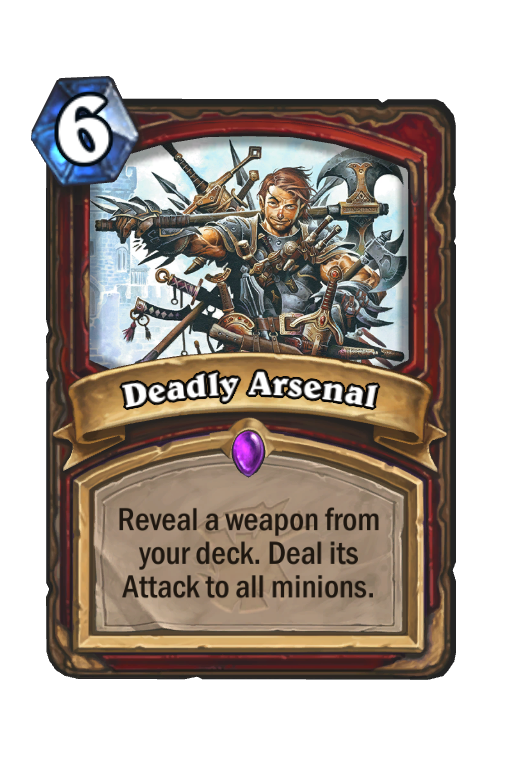 Deadly Arsenal Hearthstone kártya