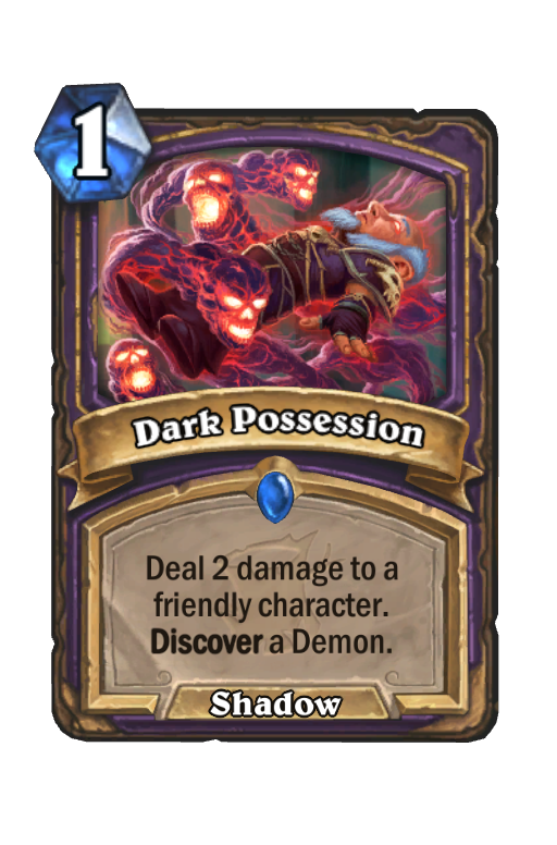 Dark Possession Hearthstone kártya