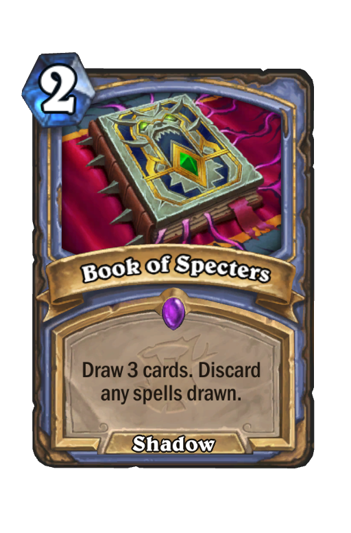 Book of Specters Hearthstone kártya