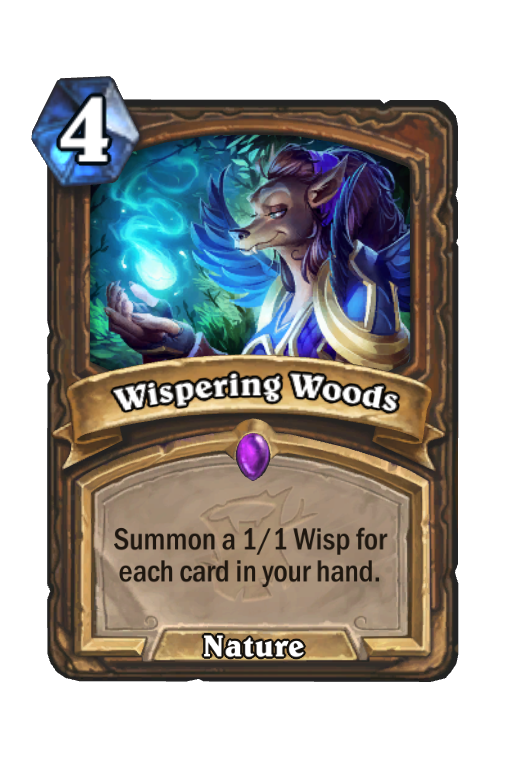Wispering Woods Hearthstone kártya