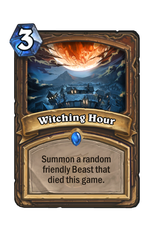 Witching Hour Hearthstone kártya