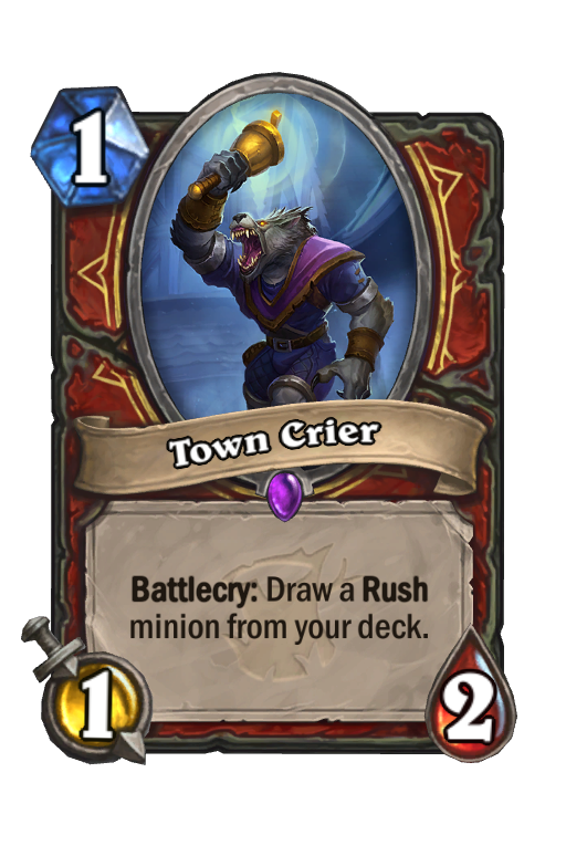 Town Crier Hearthstone kártya