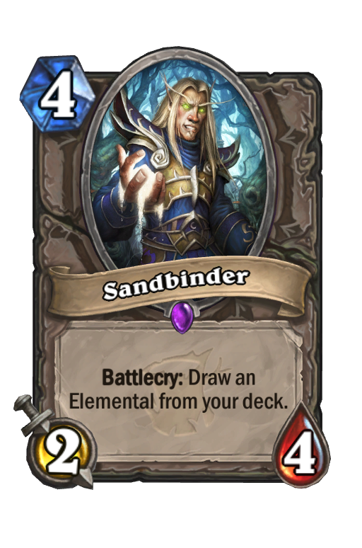 Sandbinder Hearthstone kártya