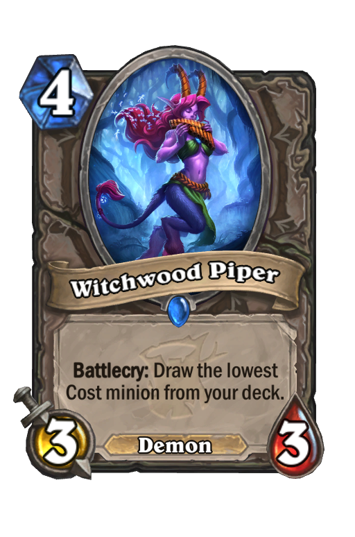 Witchwood Piper Hearthstone kártya