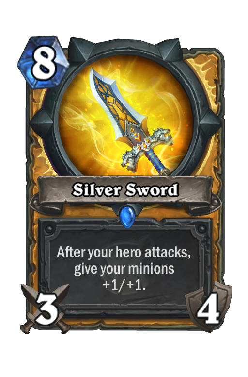 Silver Sword Hearthstone kártya